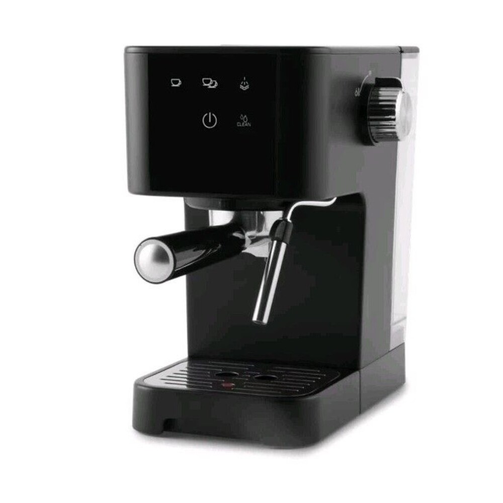 Mainstays Espresso Coffee Maker 15 Bar Single Serve Steam Frother Black